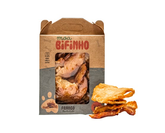 Petisco Desidratado de Frango para Cães e Gatos 50g - Moabe