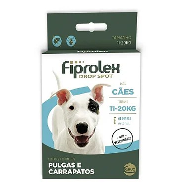 Antipulgas e Carrapatos Fiprolex Drop Spot para Cães de 11 a 20kg
