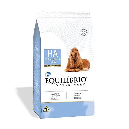 Ração Equilíbrio Veterinary Hypoallergenic Cães Adultos 7,5kg