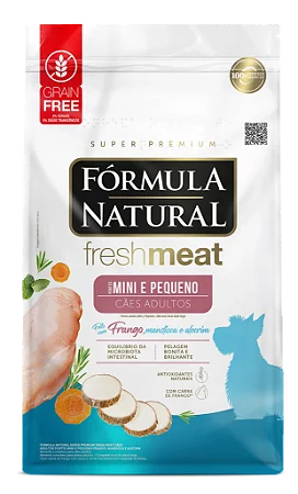 Ração Fórmula Natural Fresh Meat Cães Adultos de Raças Pequenas e Mini