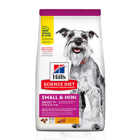 Ração Hill's Cães Sênior 7+ de Raças Pequenas e Mini