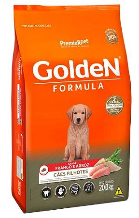 Ração GoldeN Formula Cães Filhotes Sabor Frango e Arroz