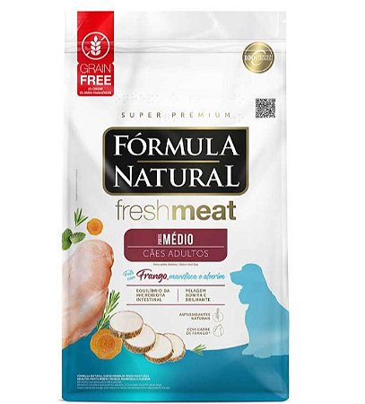 Fórmula Natural Fresh Meat Cães Adultos Raças Médias 12kg