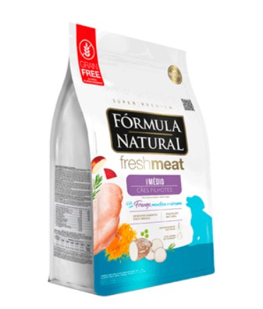 Ração Fórmula Natural Fresh Meat para Cães Filhotes de Médio Porte 2,5kg