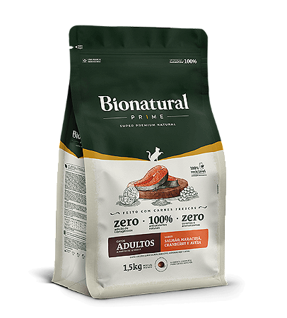 Ração Bionatural Gatos Adultos Sabor Salmão