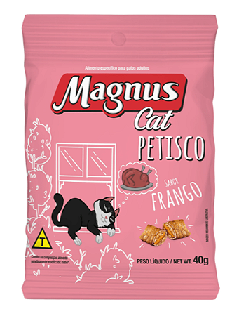 Petisco Magnus Cat Frango para Gatos 40gr