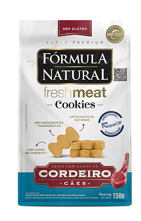 Fórmula Natural Super Premium Fresh Meat Cookies Cães Adultos Cordeiro 150gr