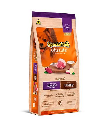 Ração Special Dog Ultralife Cães Adultos Raças Pequenas Sabor Cordeiro