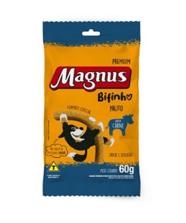 Bifinho Palito Magnus Carne para Cães Adultos - 60g