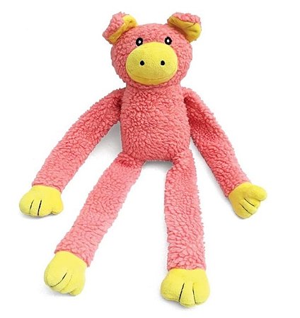 Brinquedo Porco de Pelucia para Cães com Apito