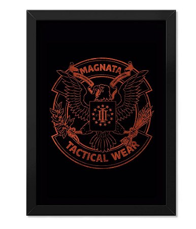 Poster Militar com Moldura Magnata Tactical Wear