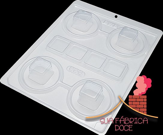 Forma De Silicone Mini Caixa Quadrada 856 Bwb Sua Fabrica Doce