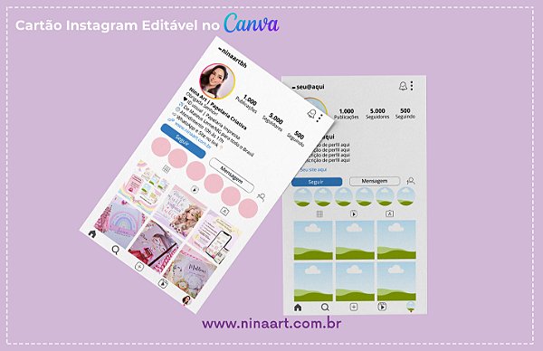 Arte Cartão Instagram Editável no CANVA