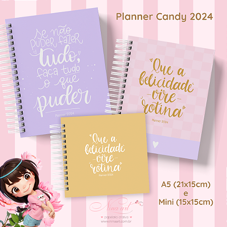 Pack 6 folhas A5 planner semanal