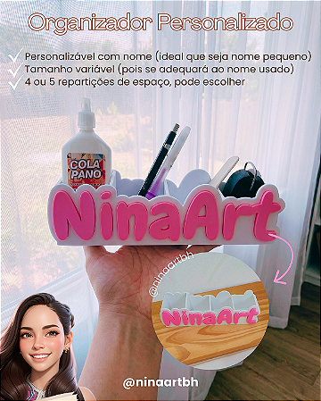 Organizador Personalizado com Nome