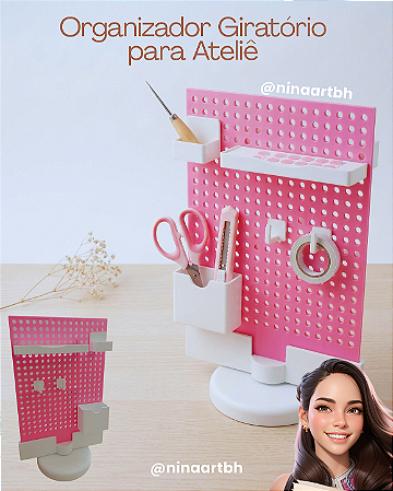 Organizador Giratório para Ateliê
