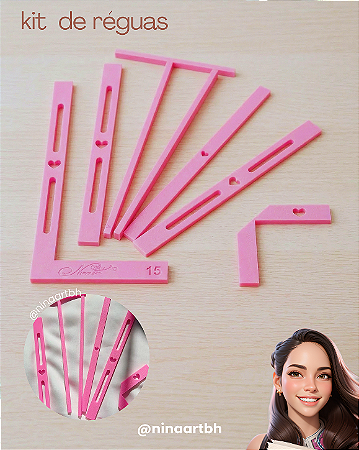 Kit de réguas para iniciantes na encadernação