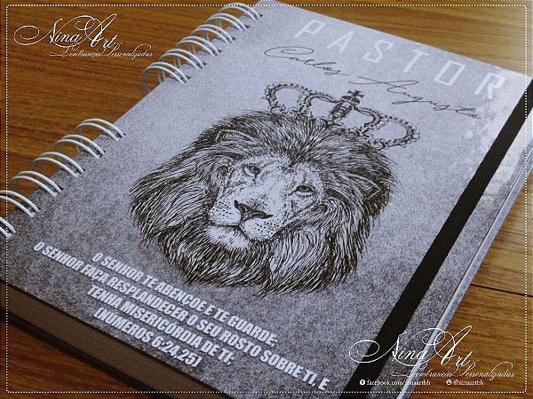 Caderno com versículo - Masculino ou Neutro
