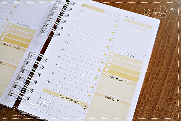 Planner Diário Encadernado