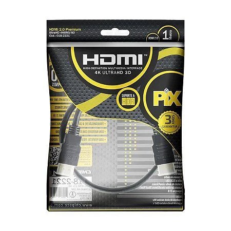 CABO HDMI 2.0 - 4K, ULTRA HD, 3D, 19 PINOS