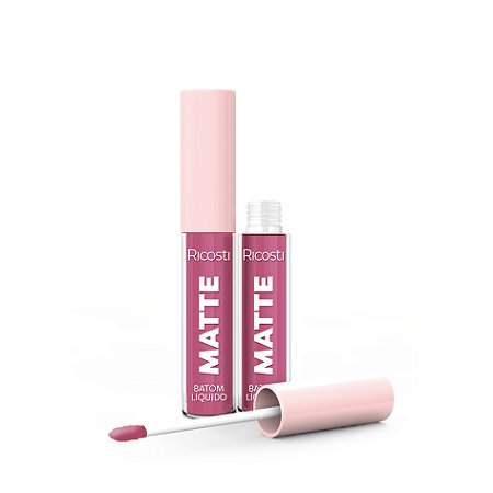 Batom Líquido Matte Vegano Nude Rosado • 4ml