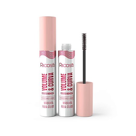 Máscara para Cílios Vegana Preta - Volume & Curva - Efeito Boneca • 4ml