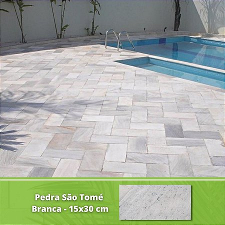 Pedra São Tomé Branca Tipo Exportação 15x30