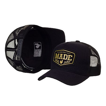 Bone Made in Mato Trucker Vintage Black