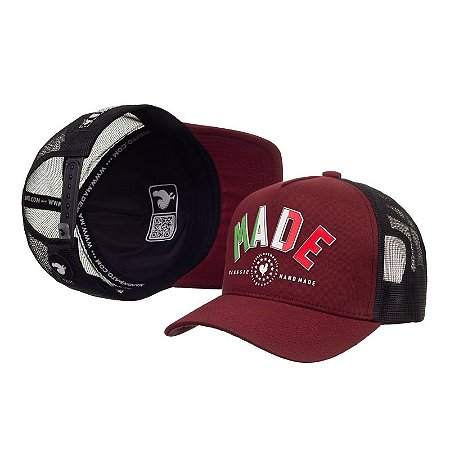 Bone Made in Mato Trucker Flag Red