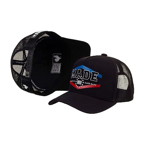 Bone Made in Mato Trucker Eua Black - A maior loja country do Brasil.