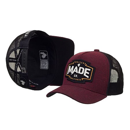 Boné Made in Mato Trucker New Bordô