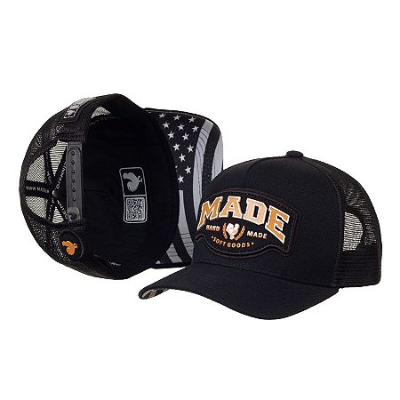 Bone Made in Mato Trucker Hand Made Black