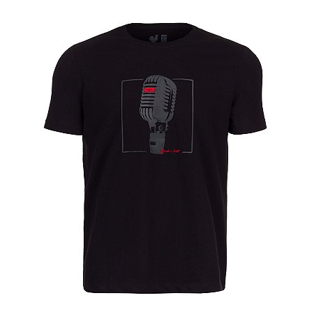 Camiseta Estampada Masculina Piunti Microfone