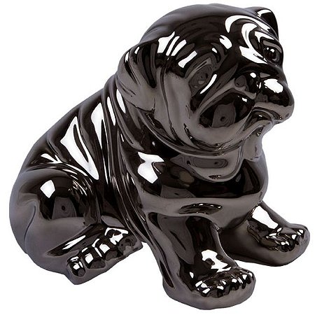Cachorro em Ceramica Metalica