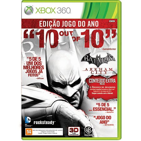 Jogo Batman: Arkham City - Xbox 360 - Foti Play Games