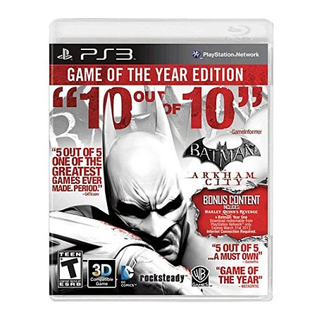 Jogo Batman: Arkham City - PS3