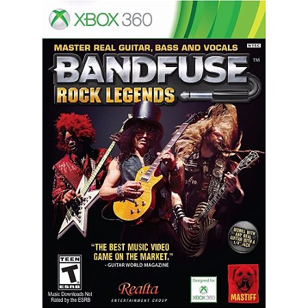 Jogo Bandfuse Rock Legends Com Cabo Xbox 360