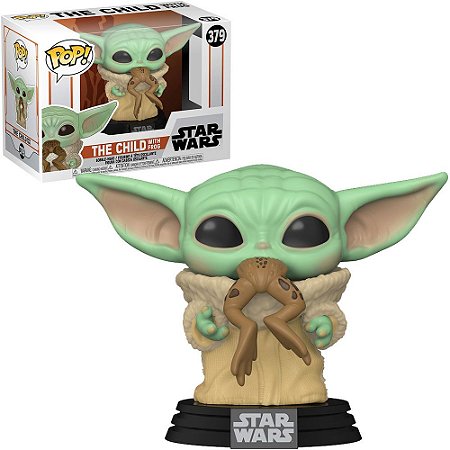 Funko Pop Star Wars Mandalorian Baby Yoda The Child With Frog 379