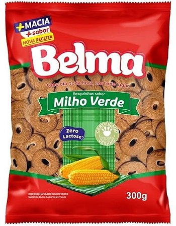 ROSQUINHA BELMA MILHO VERDE 300G