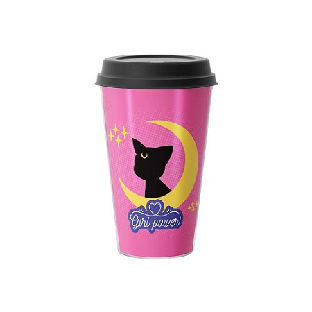 Copo Café 500ml - GIRL POWER CAT