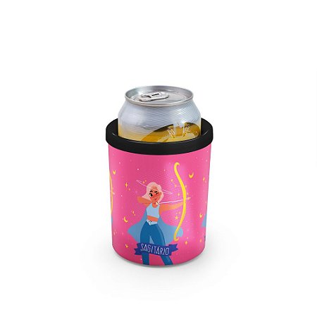 Porta Latas 350ml SIGNOS (rosa) - Sagitário