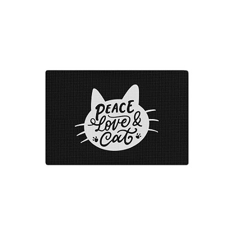 Tapete PET - Peace Love and Cat