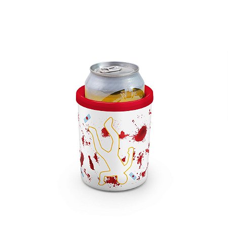 Porta Latas 350ml - Cena do Crime BRANCO