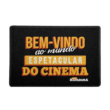 Capacho 60x40cm Cinema com Rapadura - Mundo Espetacular do Cinema
