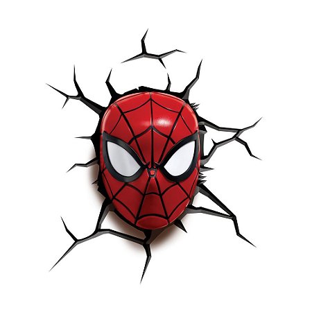 Mini Luminária LIL' 3D Light FX Marvel Homem Aranha