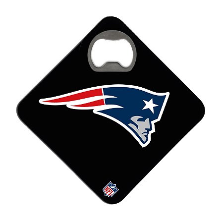 Porta Copos c/ Abridor Licenciado NFL - New England Patriots (Preto)