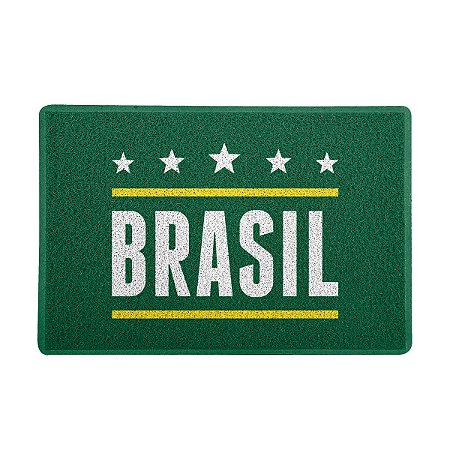 Capacho 60x40cm - BRASIL (Verde) Copa do Mundo