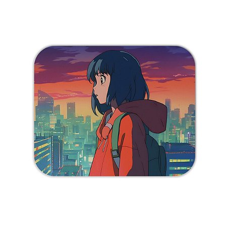 Mouse Pad em Tecido - Anime Girl - School Girl