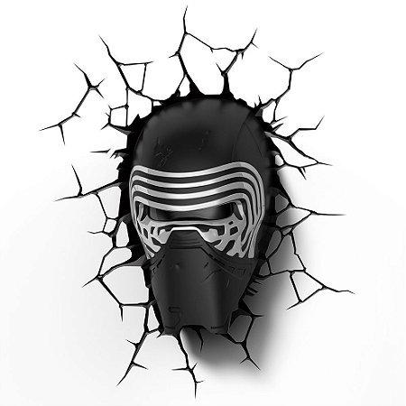 Luminária 3D Light FX Star Wars Kylo Ren