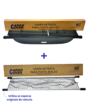 Kit Tampa Retrátil + Rede Toyota RAV4 2013 à 2018 (Preto)